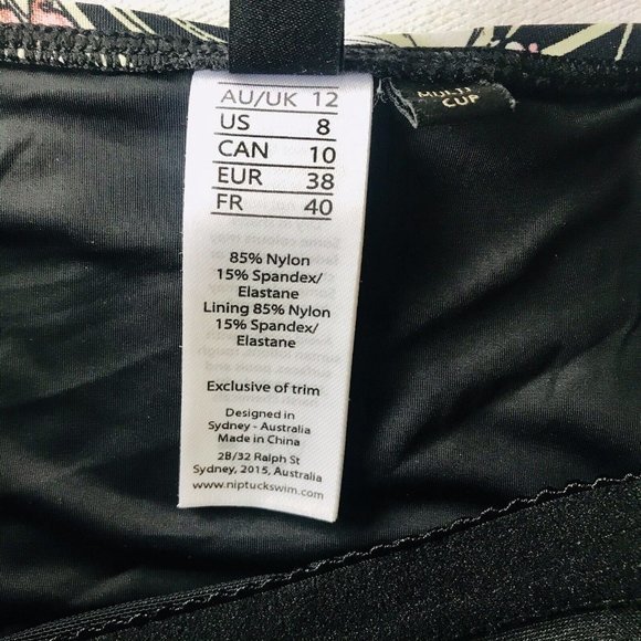 Nip Tuck Fern Gully Tummy Control Floral One-piece‎ Swimsuit Women's US 8 - Picture 6 of 9